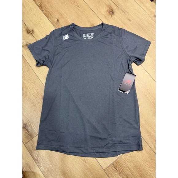 New Balance Tops - New Balance Womens NB Dry Athletic T-Shirt Charcoal Gray Heather Medium NWT